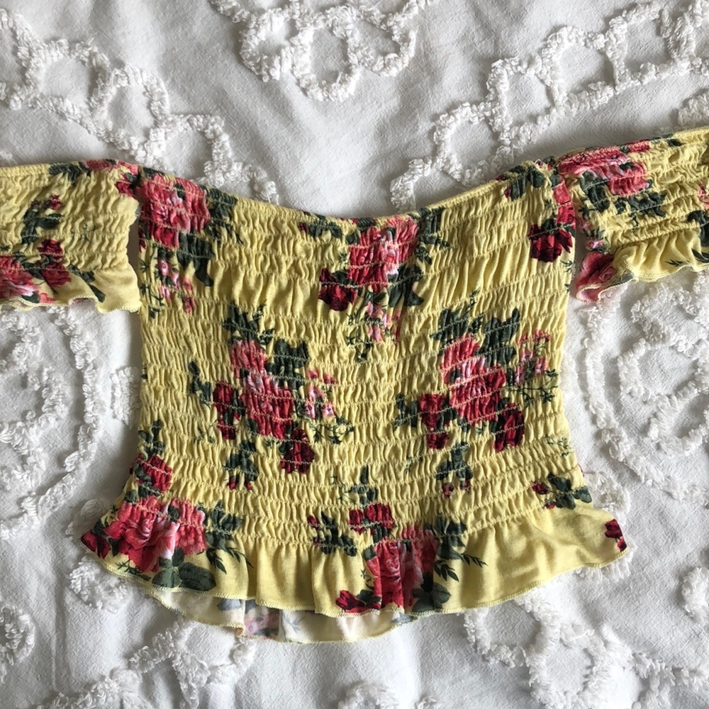 Off the shoulder top with sleeves